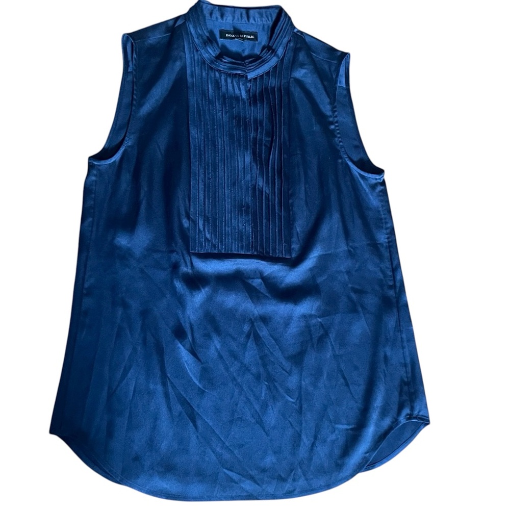 Banana Republic Dark Blue Sleeveless Blouse